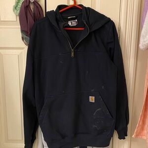 Carhartt Navy Half-Zip Sweatshirt